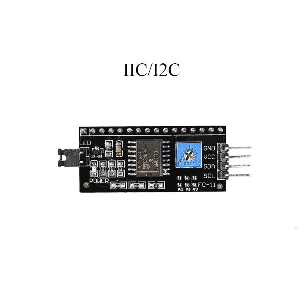 1602 Lcd Display Module Dc 5V 16X2 Karakter Lcm Blauw Geel Wit Scherm Iic I2C Interface Adapter voor Arduino