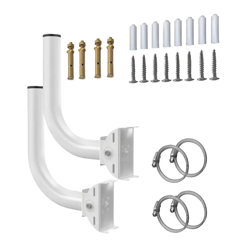 Network Device Bracket Wireless Mount Bracket For Outdoor Network Setup Metal Construction Flexible Signal Alignment