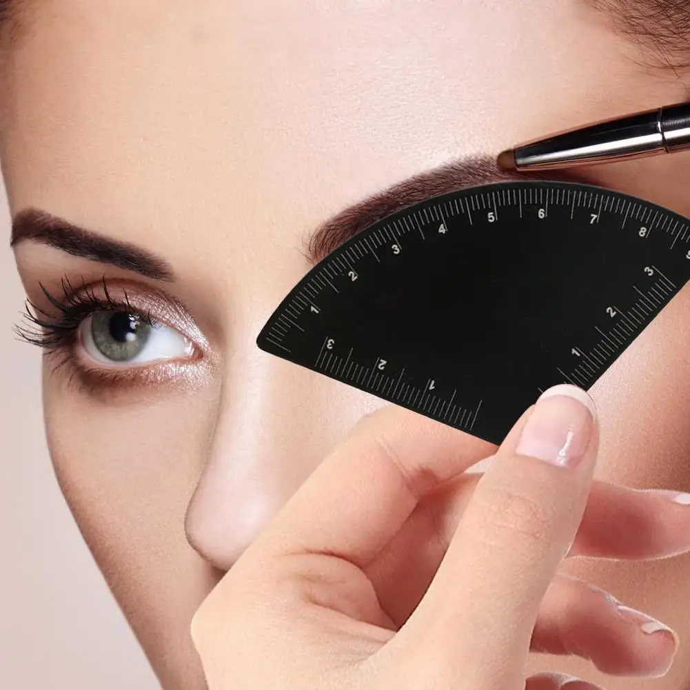 1/3 قطعة رسم سريع الحاجب تصميم حاكم Microblading رسم الخرائط تشكيل قالب أداة دائمة الحاجب ماكياج الرسم دليل حاكم