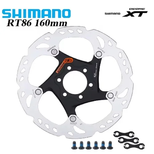 Imagen 2 del producto Disco de freno Shimano Deore XT RT86 tecnología de punto de hielo de 6 pernos disco de bicicleta de montaña MTB 160MM 180MM 203MM