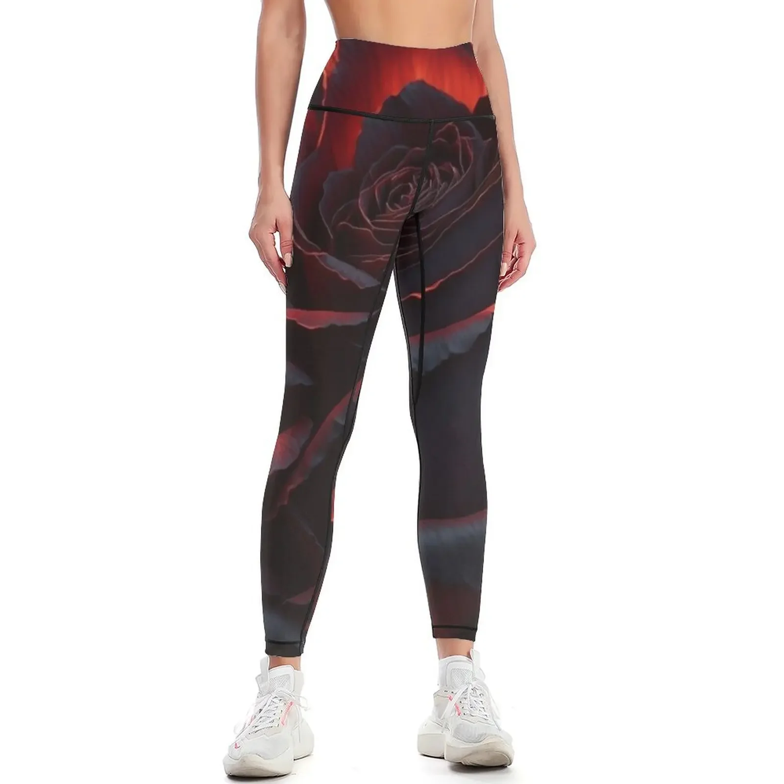 

black rose 2.0 Leggings high waist Leginsy push up gym top Sports pants woman Womens Leggings