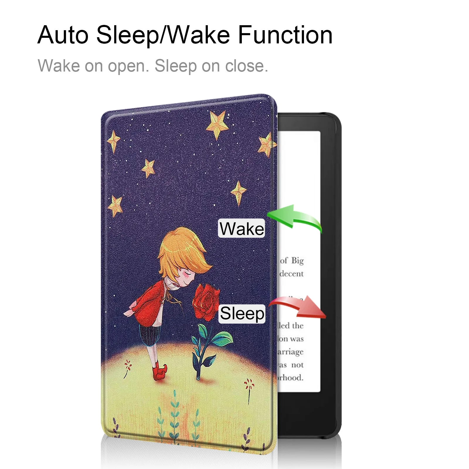 Flip-Hülle für Kindle Paperwhite 11. Generation 6,8 Zoll mit Auto-Wach-/Schlaf-Funktion Stoßfest – Detail 7