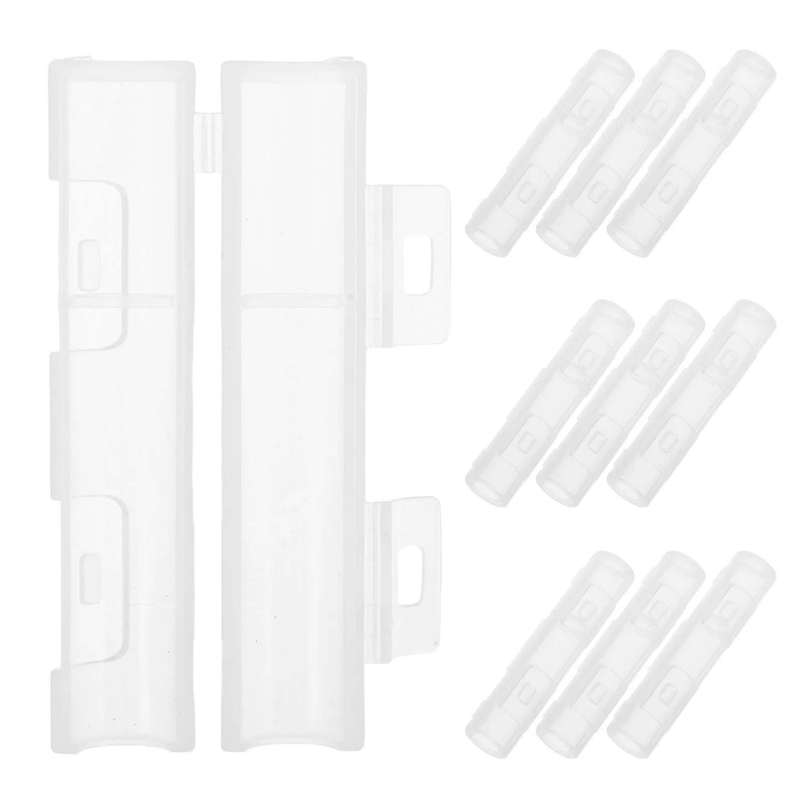 

10pcs Makeup Brush Covers: Transparent Brush Protector Cap Dustproof Travel Sleeve For Shape Preservation Guards