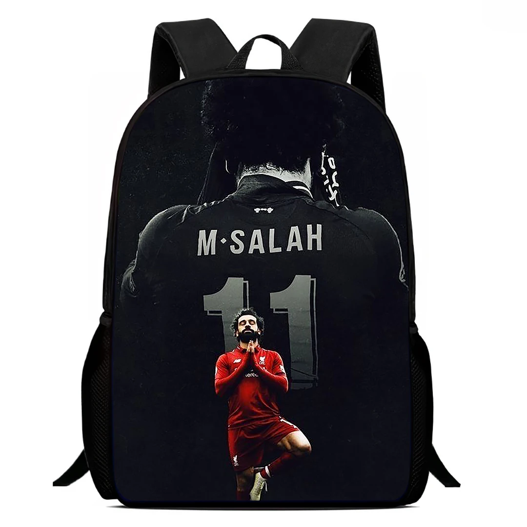 15-Inch Haaland Salah Print Backpacks Football Star Backpack For Kids School Backpack For Boys&Girls Bag For Children