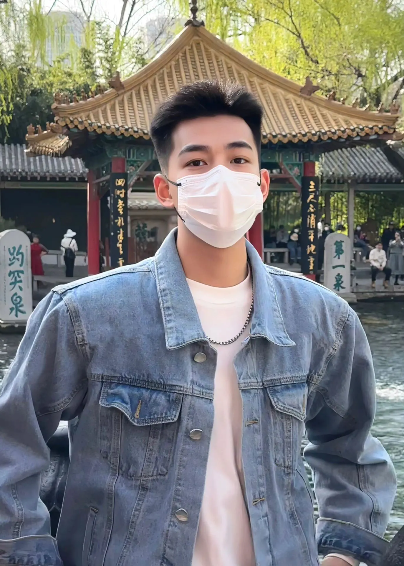 

Oversize American Retro Blue Denim Jaet ex Loose Casual Spring Autumn Outerwear Cotton Polyester Windproof Jaet