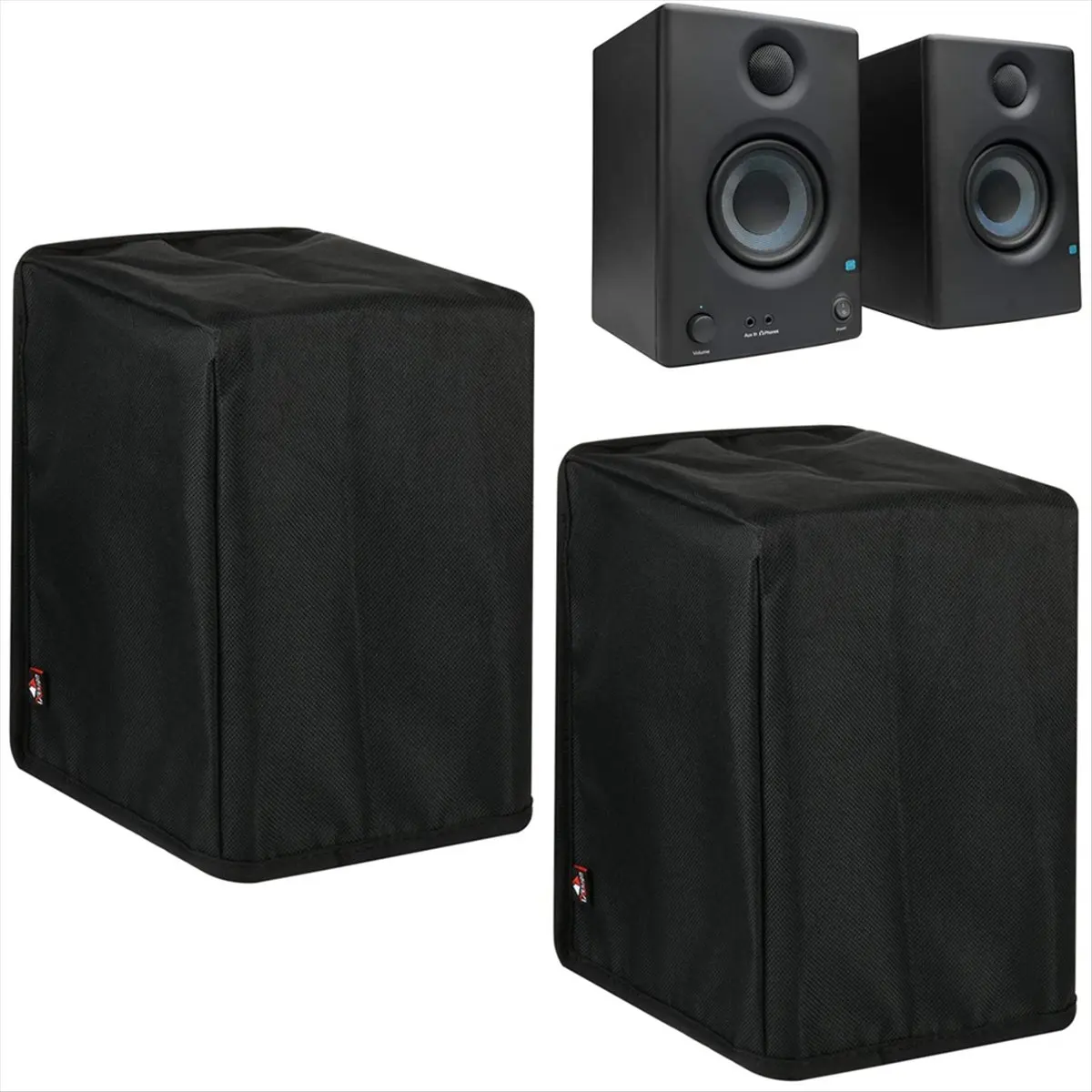 A99X  1 Pair Dust Cover Protective Case for Eris E3.5/E4.5 Studio Monitor Speaker Dustproof Cover Slipcover Dust Case