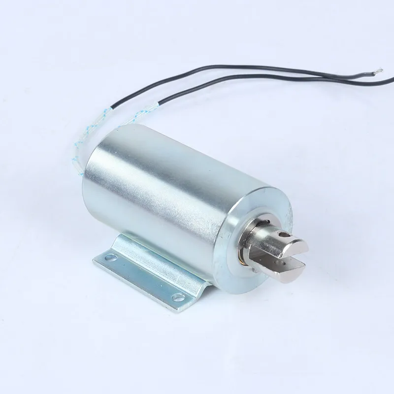 Round tube push-pull electromagnet on fruit sorter traction electromagnet direct current can be determined