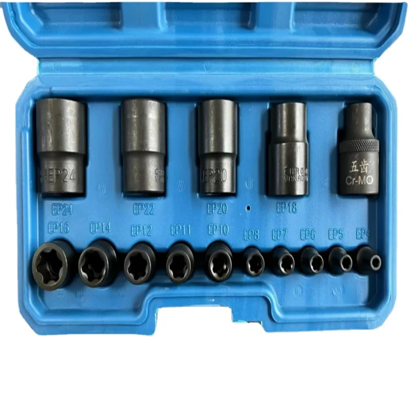 For Tesla Battery Cover Pack Screw Removal EP 5 and 6 Flowers Wrench Special Pentagon Large E 14 Pieces 6 Teeth Kit Tools Car