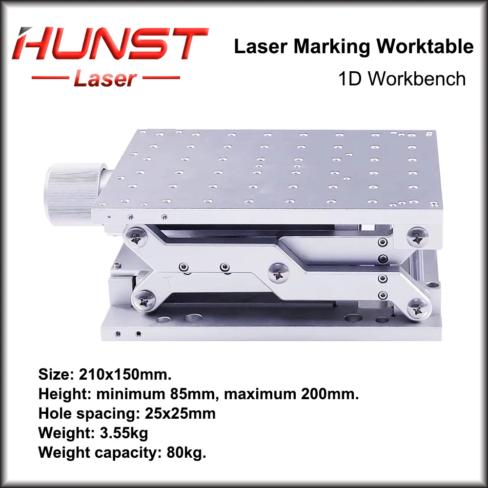 HUNST 1 Axis Moving Table 210*150mm Working Size Z AXIS Table Portable Cabinet Case DIY Part for Laser Engraving Machine