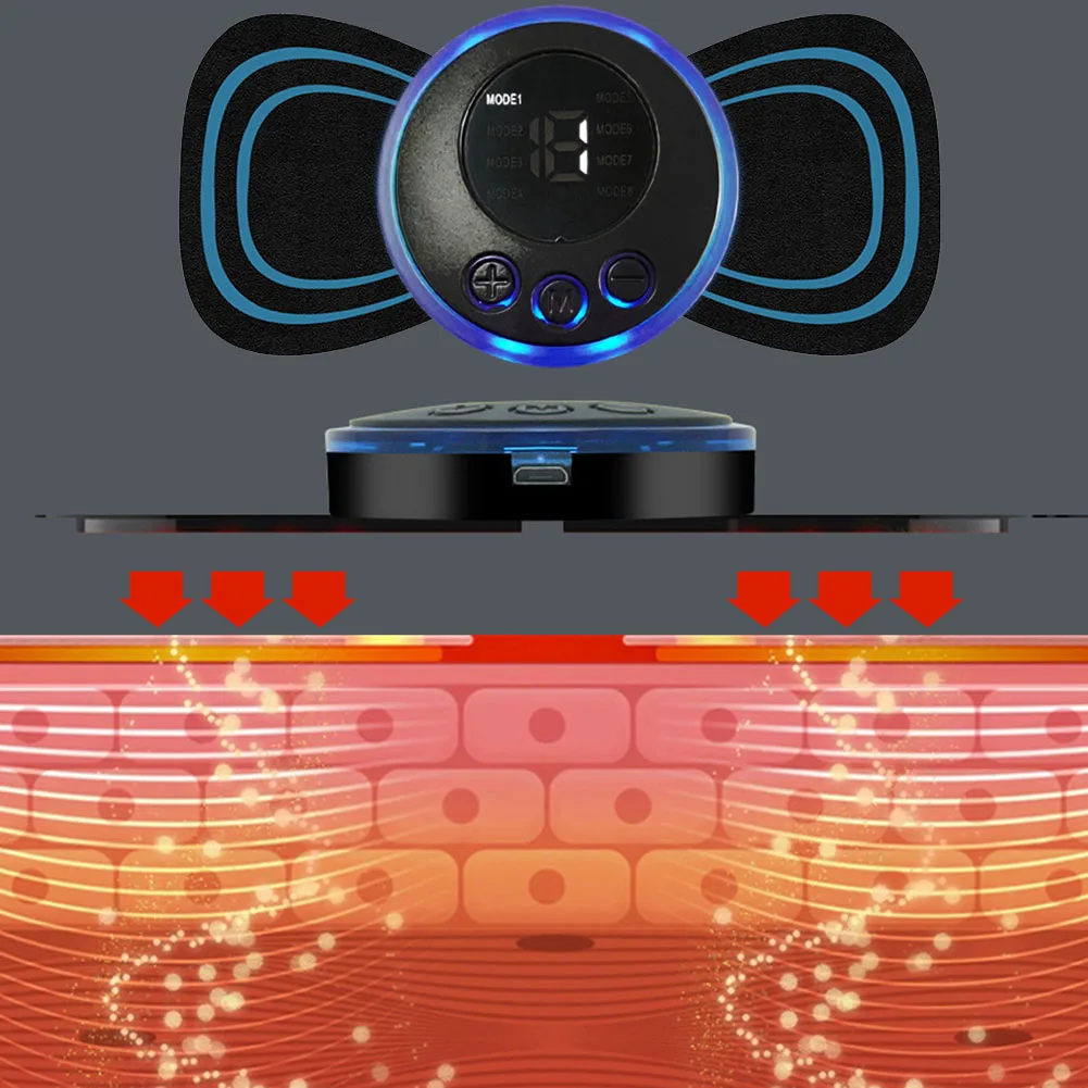 جهاز تدليك الرقبة النبضي المحمول يطلق الإجهاد، جهاز استرخاء الرقبة المنزلي لتخفيف الآلام، خفيف الوزن لغرفة النوم والمكتب المنزلي #2