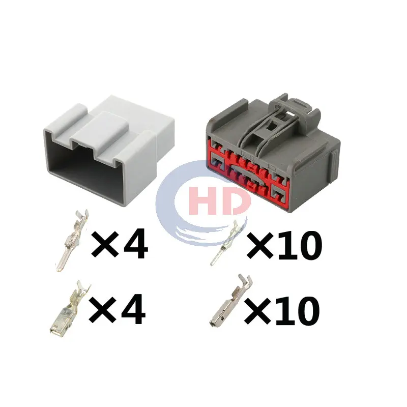 1-20 sets  14pin Steering Wheel Heating Module Plug Connector With Terminal 7282-6447-40 7283-6447-40