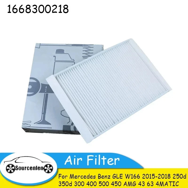 Air Filter for Mercedes Benz GLE W166 2015-2018 250d 350d 300 400 500 450 AMG 43 63 4MATIC 1668300218 16683-00218