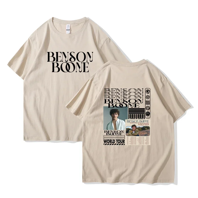 Benson Boone Fireworks & Rollerblades Album T-shirt 2024 Tour Crewneck Short Sleeve Streetwear WomenWO Men Fashion Tee816