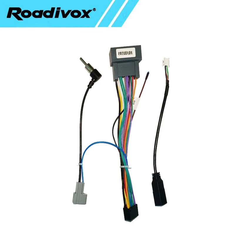 Car Radio Wire Harness Power Adapter For Honda City Fit Jazz 16pin Android Stereo Video GPS Multimedia ISO Cable Connector