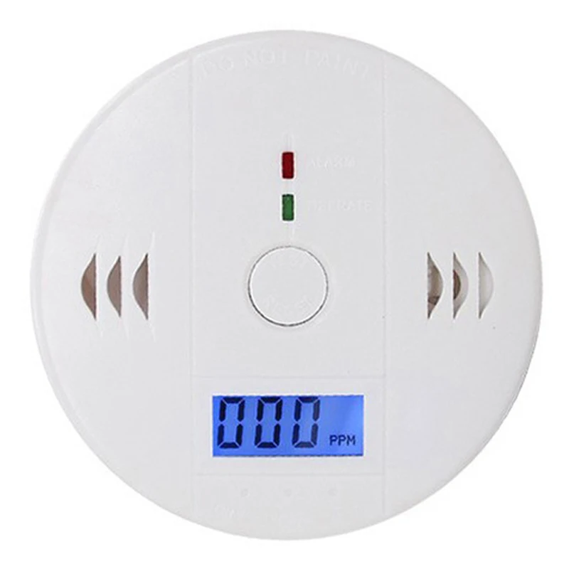 CO Sensor Work Alone Built In 85dB Siren Sound Independent Carbon Monoxide Poisoning Warning Alarm Detector