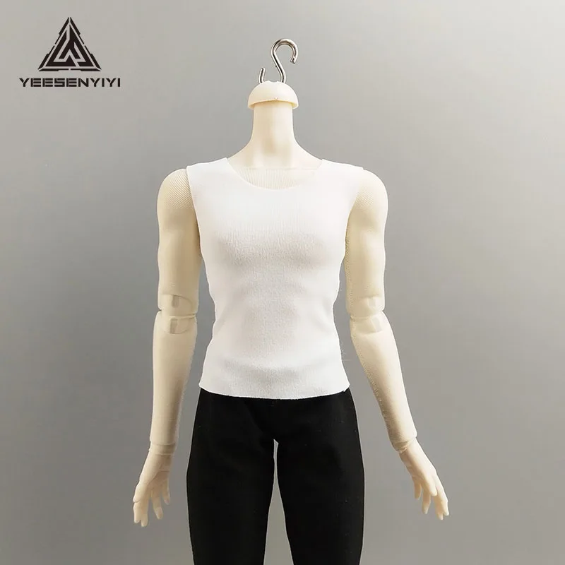 قميص مضغوط خفيف الوزن 1/6 لـ 12 بوصة T6 BJD سترة صلبة بدون أكمام لدمى Ashi مقاس 30 سم ملابس شخصيات الحركة