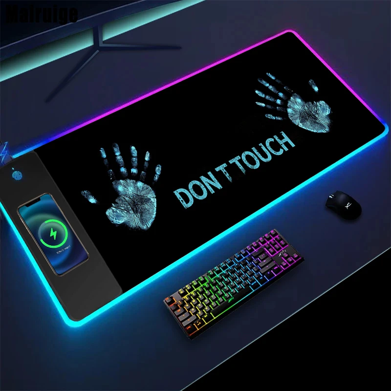 

RGB Mouspad Wireless Charging Palm Desk Accesories Deskpad Desk Mat Xxl Gamer Room Decoration Gaming Mat Playmat Keyboard Mat