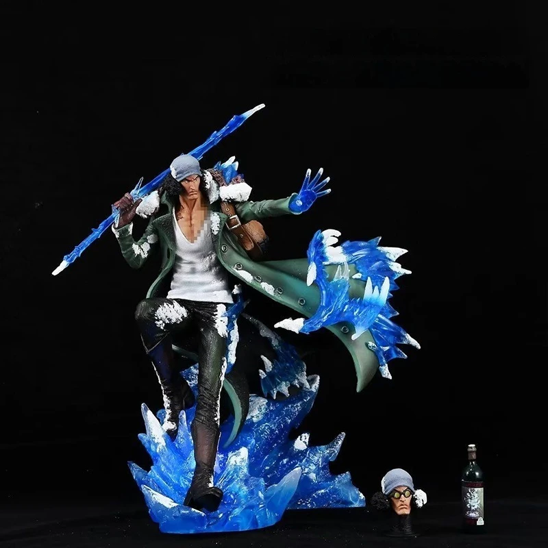 Anime One Piece Figure Aokiji Kuzan Former Navy General Action Figurine Pvc Statue Model Desktop Decorative Ornaments Toys Gifts