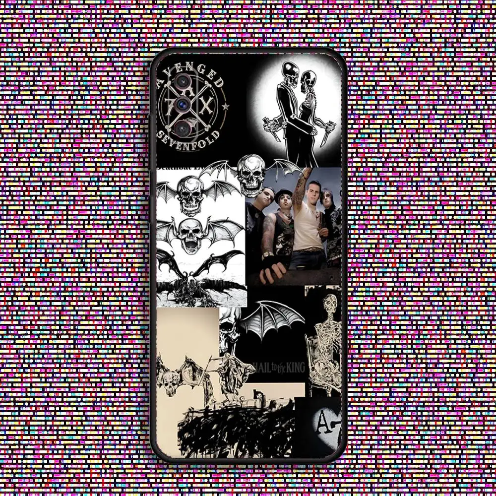 حافظة هاتف A-Avenged S-Sevenfold لهاتف سامسونج S 25,24,23,22,30,21,10,9,Ultra,Plus,Lite,FE,4,5G حافظة سوداء ناعمة