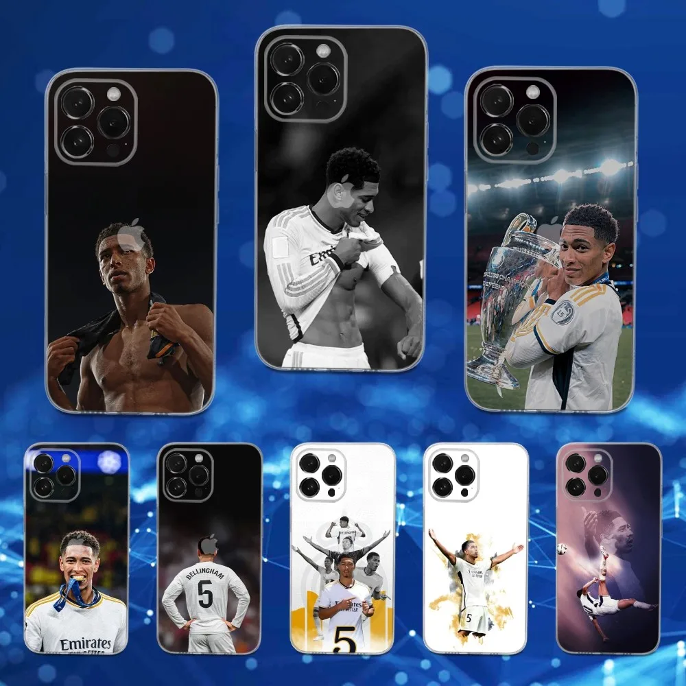 Чехол для телефона Football J-Jude Real M-Madrid для iPhone 16,15,14,13,12,11 Pro,Max,Plus,X,XS,XR,SE,Mini, прозрачный силиконовый мягкий чехол Чехол для телефона Football J-Jude Real M-Madrid для iPhone 16,15,14,13,12,11 Pro,Max,Plus,X,XS,XR,SE,Mini, прозрачный силиконовый мягкий чехол
