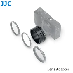 JJC GR3 Lens Adapter for Ricoh GR III HDF GR3 Digital Compact Camera &GW-4 21mm Conversion Lens Replaces Ricoh GA-1 Lens Adapter