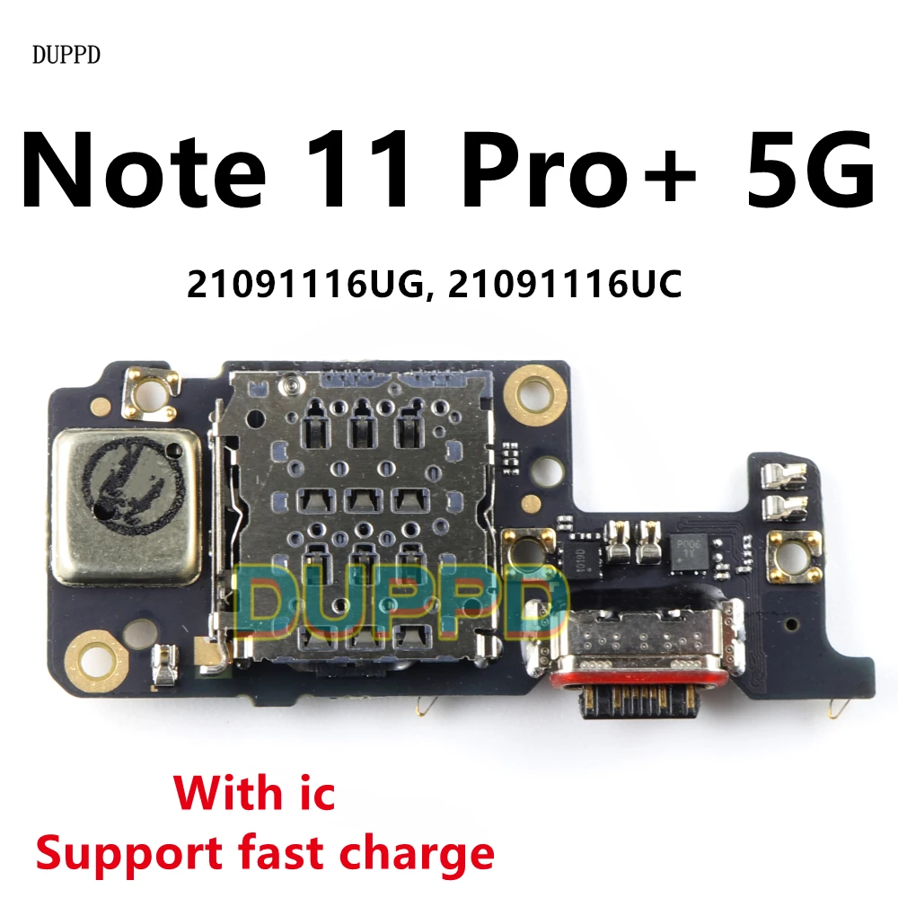 Quick Charging Board For Xiaomi Redmi Note 11 Pro+ Pro Plus 5G USB Charging Charger Port Dock Connector Flex Cable Replacement
