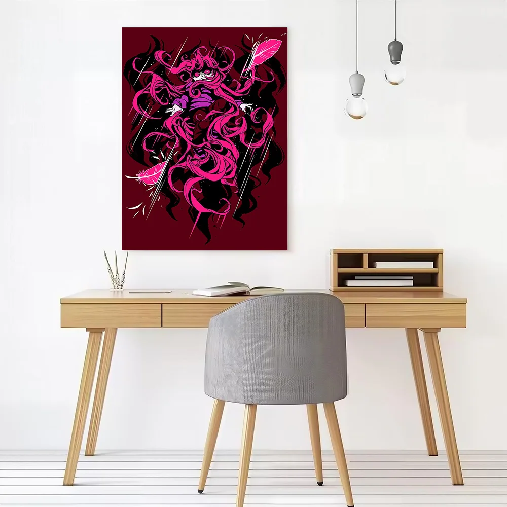 Celeste Game Badeline Canvas Poster Wall Art Customizable High Quality Printed Picture for Modern Living Room Pictures Bedroom