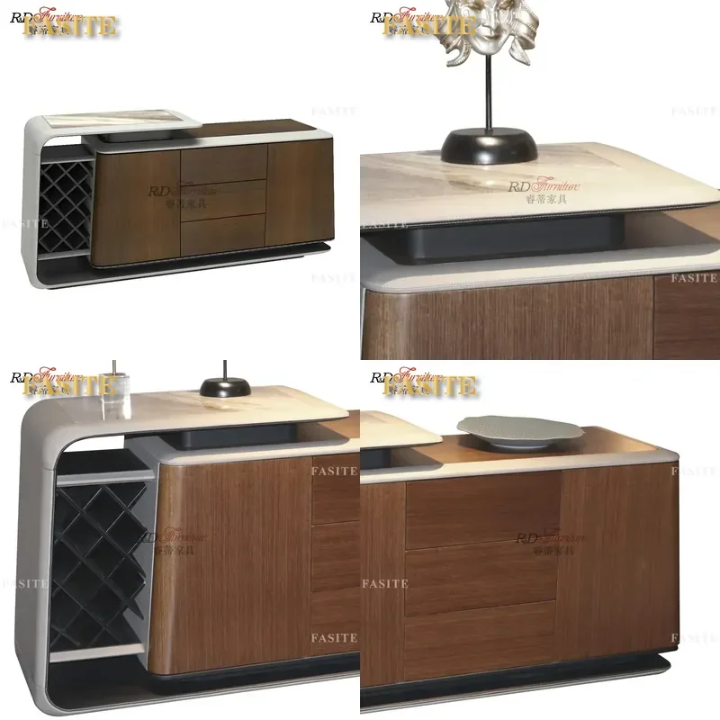 For Simple Bookcase Decorative Storage Cabinet Wine Rack Office File Locker Furniture Multi-functional Display Shelf Home