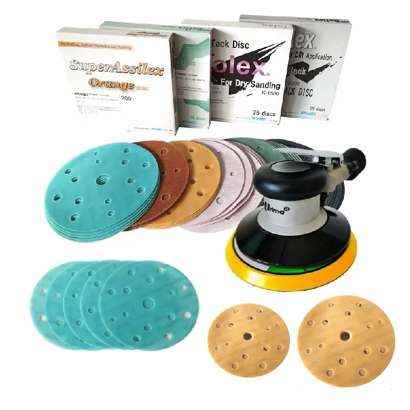 

25 шт. KOVAX 6-дюймовая мягкая матовая бумага самоклеящаяся флокированная круглая наждачная бумага 150 мм автомобильная краска для полировки поверхности красоты