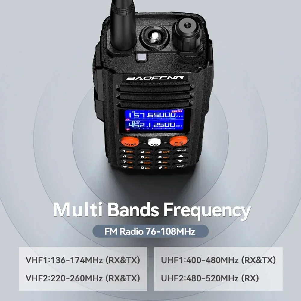 Baofeng UV-27 15W Walkie Talkie Long Range Wirless Copy Frequency 999CH Two Way Ham Radio Vhf Uhf FM Type-C port Portable Radio