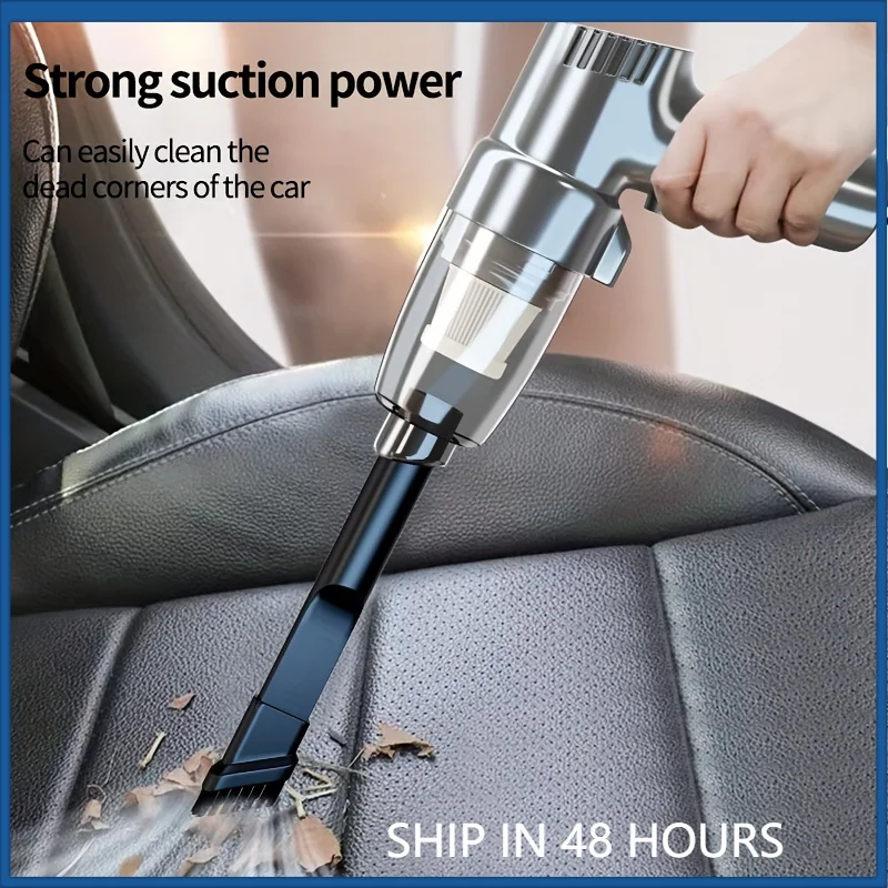 Car Mounted Vacuum Cleaner, Super Strong, High-power, High Suction, Dry And Wet Dual-purpose Sedan, Handheld, Multifunctional