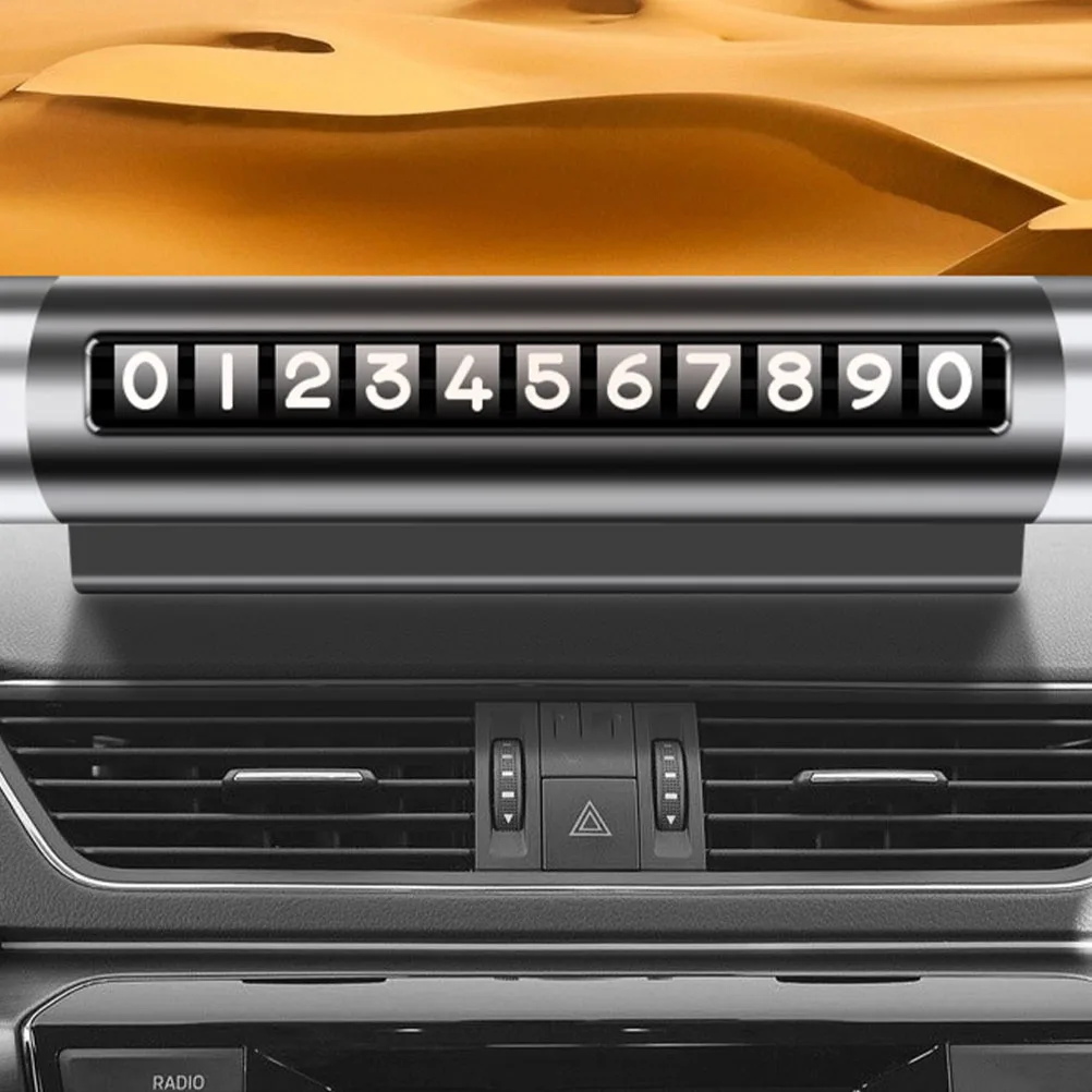 2 قطعة بطاقة ركن السيارة من سبائك الألومنيوم تصميم الوجه هدية عملية استخدام دائم مظهر أنيق زخرفة السيارة #6