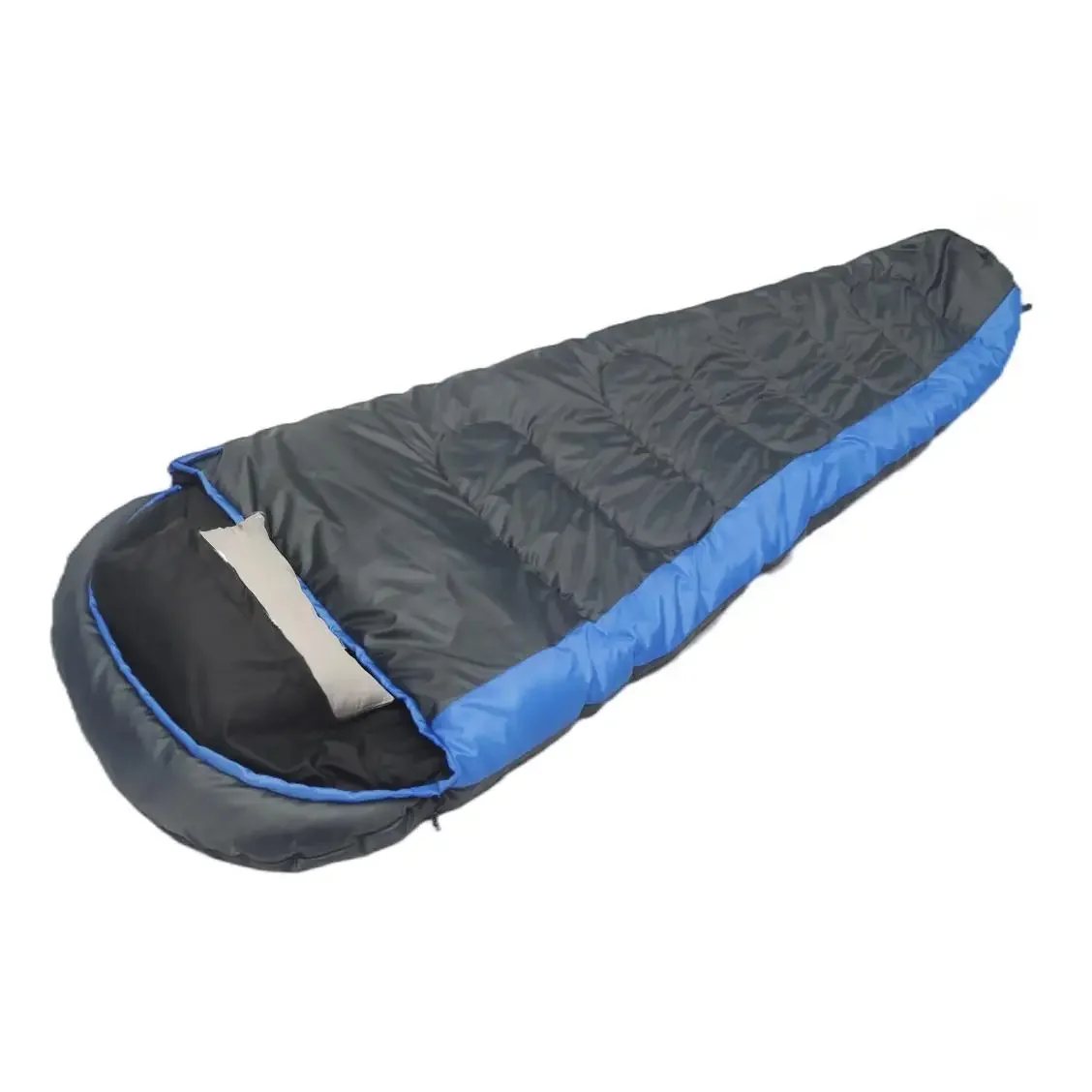 Lightweight Rectangular Mummy Style Sleeping Bag for Adults Silk-Like Fiber With Hollow Fiber  Filling Polyester Fabric