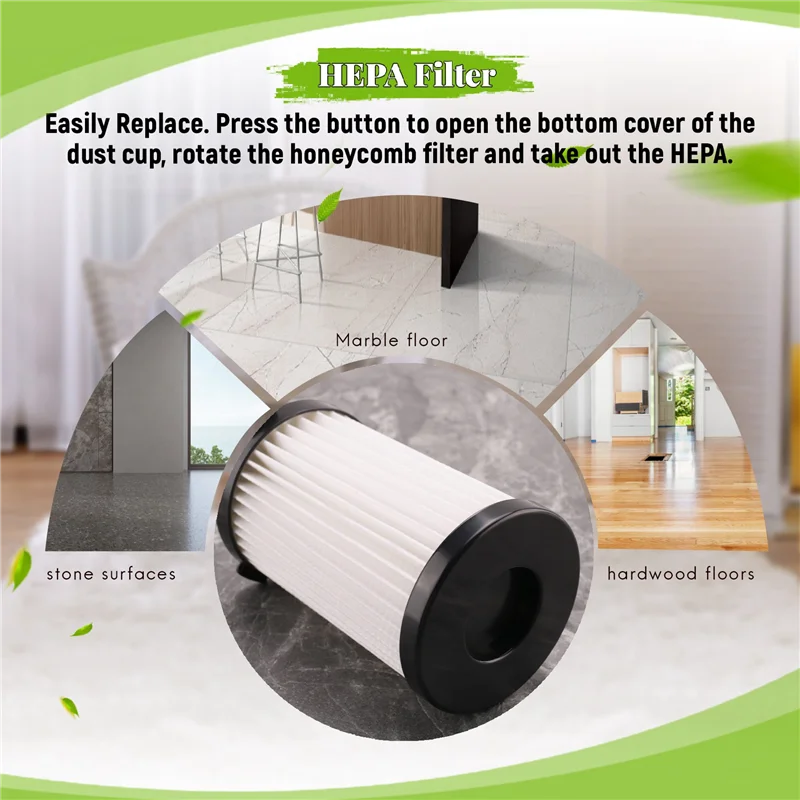 N98R моющийся Hepa-фильтр и сменный комплект губки для Moosoo D600 D601, запасные аксессуары для проводного пылесоса