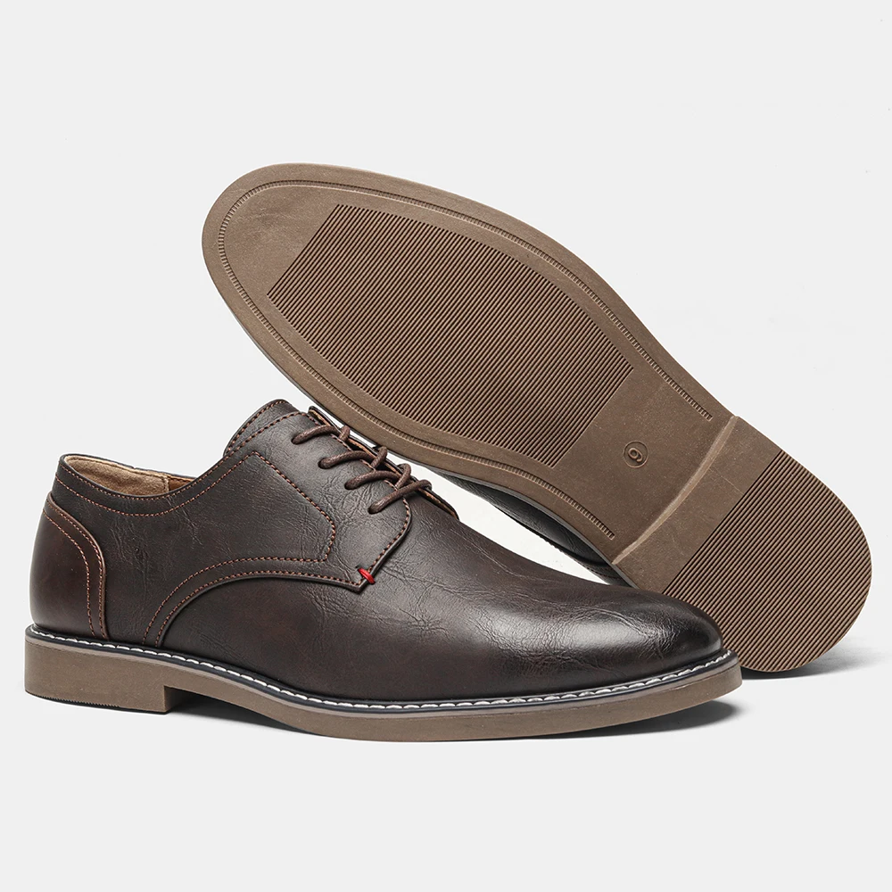 Herrenschuhe Derby-Schuhe für Männer Business-Büro-Stil Herrenschuhe Büroschuhe Formeller Stil Anzugschuhe – Detail 6