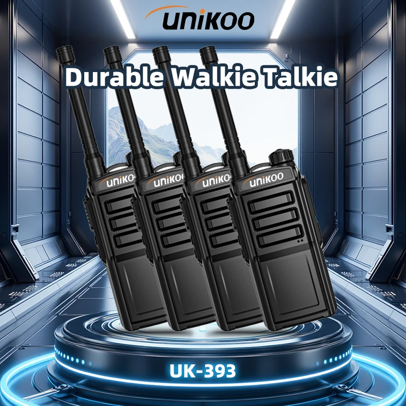 

4 PCS Unikoo UK393 Walkie Talkie 16 Channels Professional License-free PMR446 FRS Portable Communication Set Two Way Radios