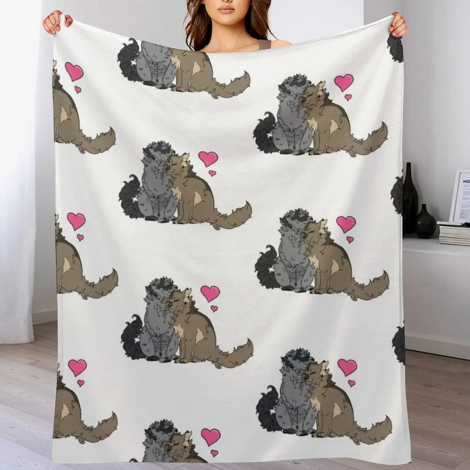 Lovebirds Throw Blanket Luxury Brand Travel Blankets