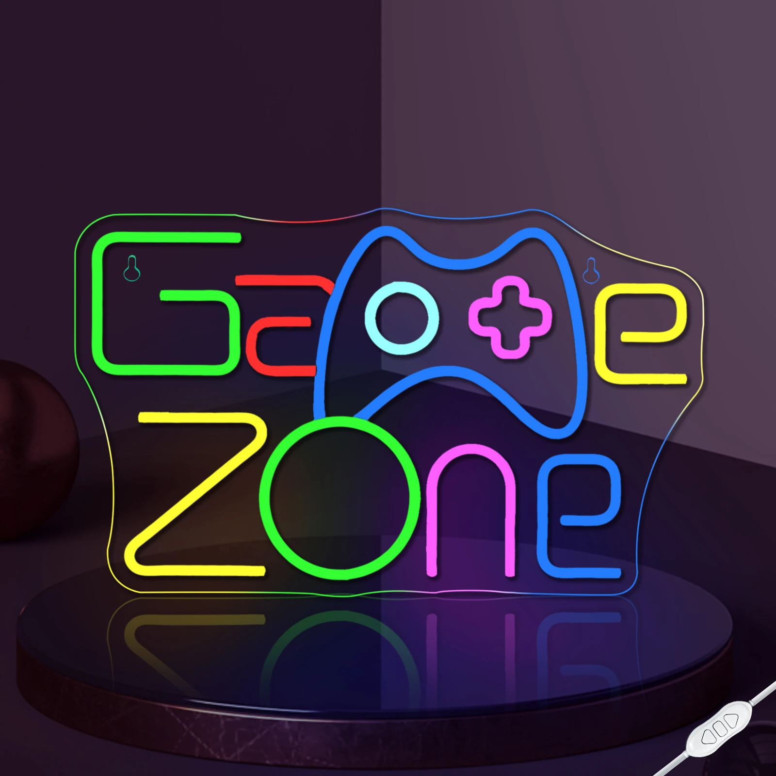 

Game Zone Неоновые вывески на заказ для геймерской комнаты Художественный декор стен 5/12 В USB Регулировка яркости для мальчика Спальня и видеодекор комнаты геймера