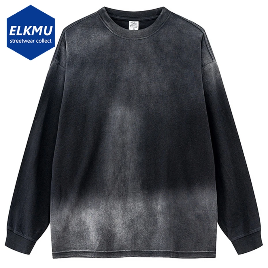 

Streetwear Harajuku Vintage T-shirts Loose Casual Long Sleeve T Shirts Hip Hop Oversized Tshirts Tee Tops