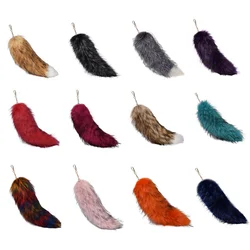 2024 Faux Fur Tail Keychain Furry Chic Y2k Beautiful Accessory Length 40CM Car Keychain For Women