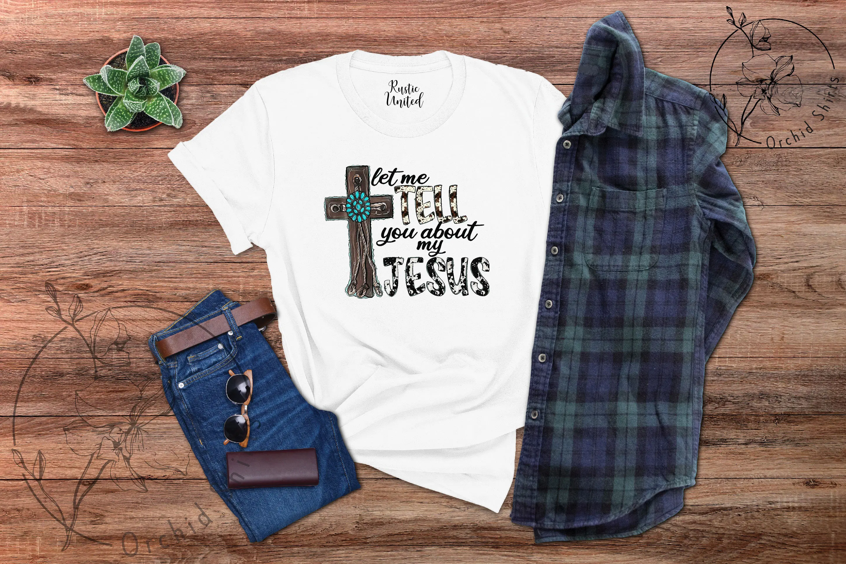 Let Me Tell You about My Jesus Slogan Women T-shirt Vintage Cartoon Wooden Cross Print Female Shirt New Trend Casual Girl Tee