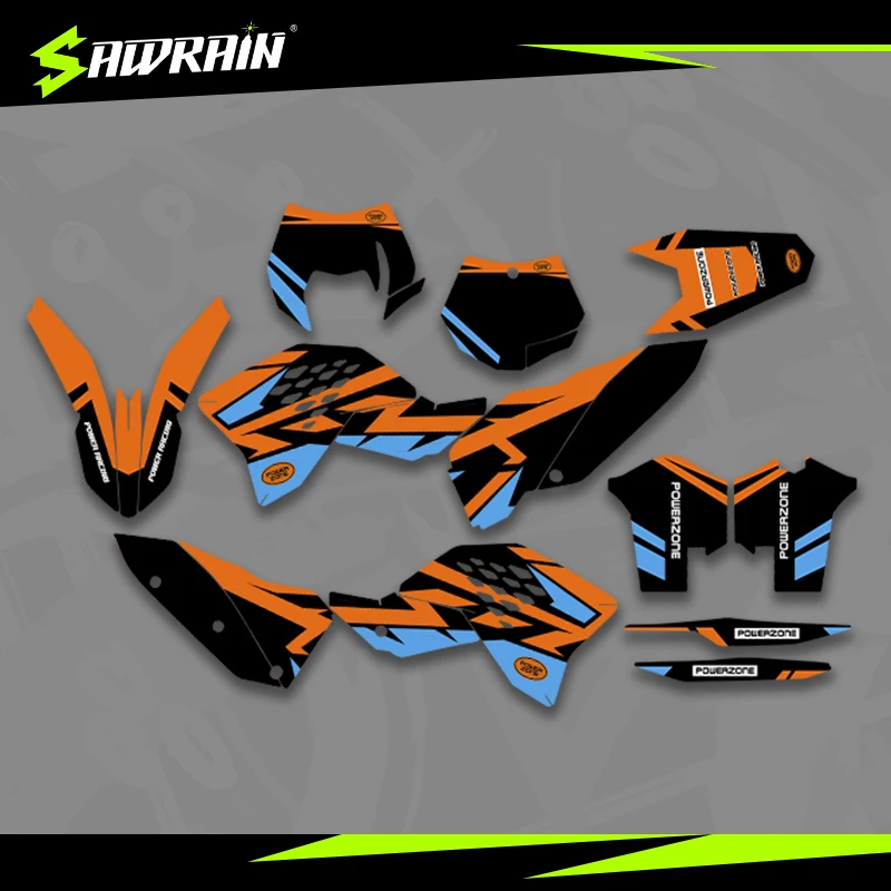 

Мотоциклетные графические фоны Sawrain, наборы наклеек для KTM EXC XCW SXF 07-10SXF 08-11EXC 006
