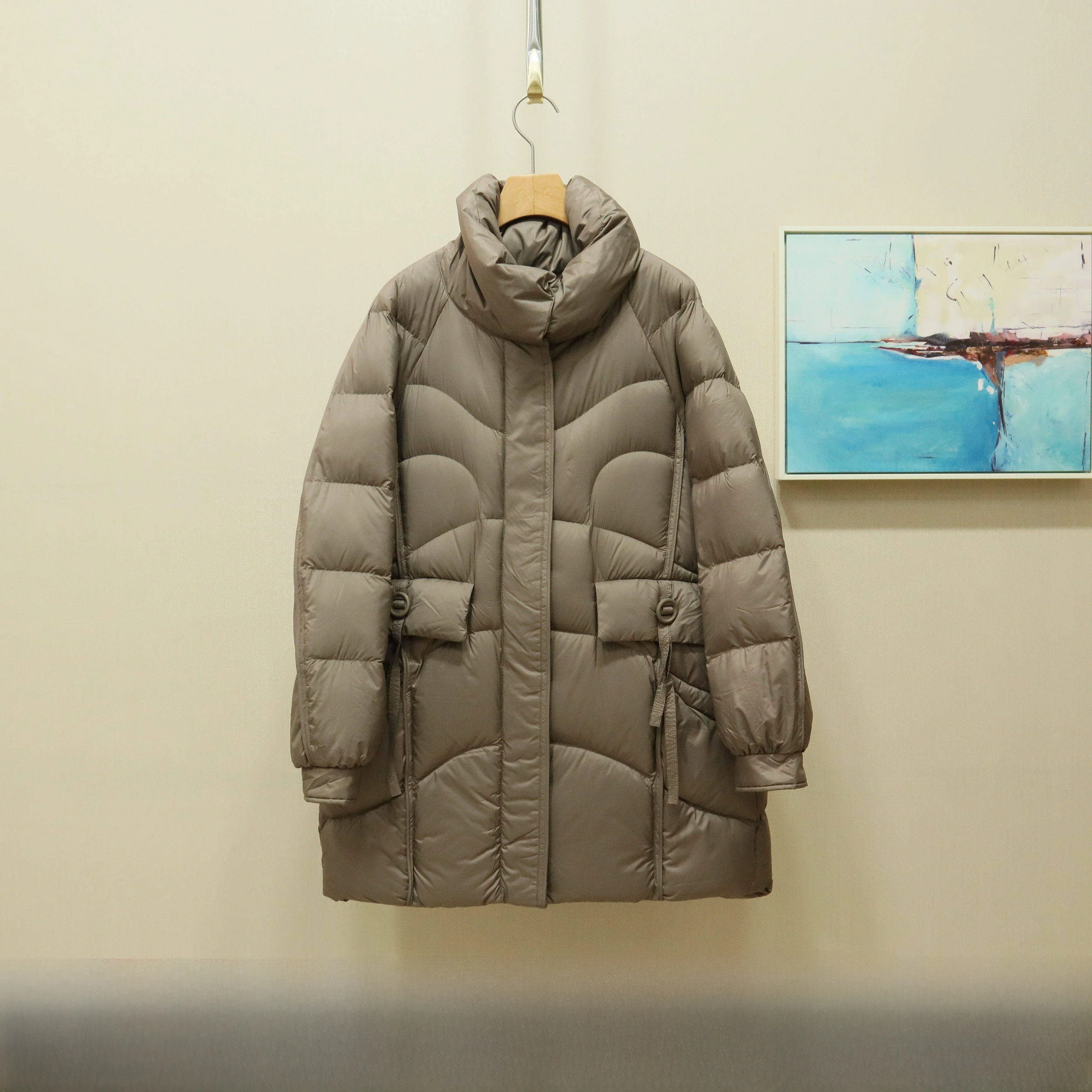 

Loose High Collar down Jacket Winter New Style 2025YSING Yyr32311132 Women's Fashion Warm Thickened Long Sleeve Zipper Closure