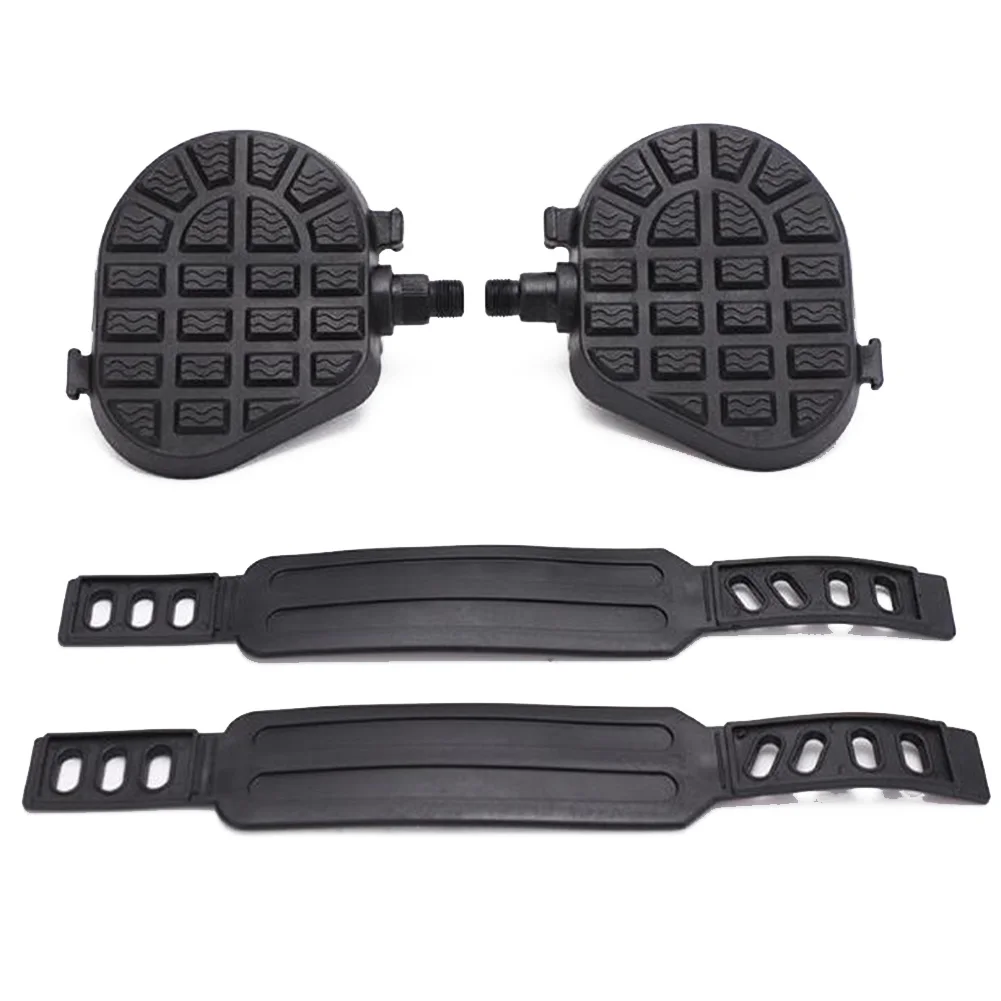 

Exercise Bike Pedals With Straps For Spin Bike And Indoor Stationary Bike Dynamic Bike Mountain Bike Pedal Accessories