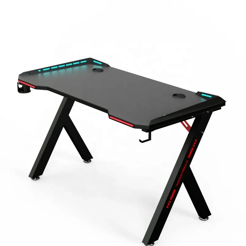 

Foldable adjustable height pc gaming computer table small portable