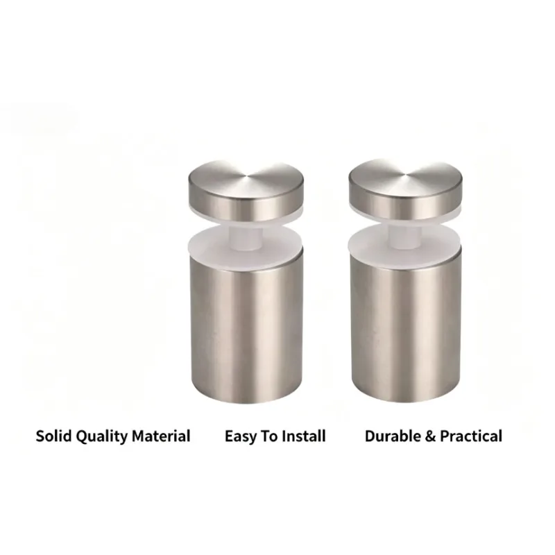 `Stainless Steel Hollow Mirror Cap Screw Black Brushed Gold Acrylic Advertising Nail Glass Fastener For Furniture Decoration`