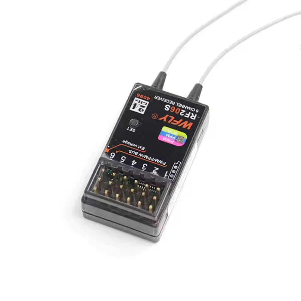 WFLY Series RF201S RF204W RF206S RF209S 2.4GHz Dual Antenna Receiver SBUS 4/6/9 Channel PPM For ET07 ET16 Radio Remote Control