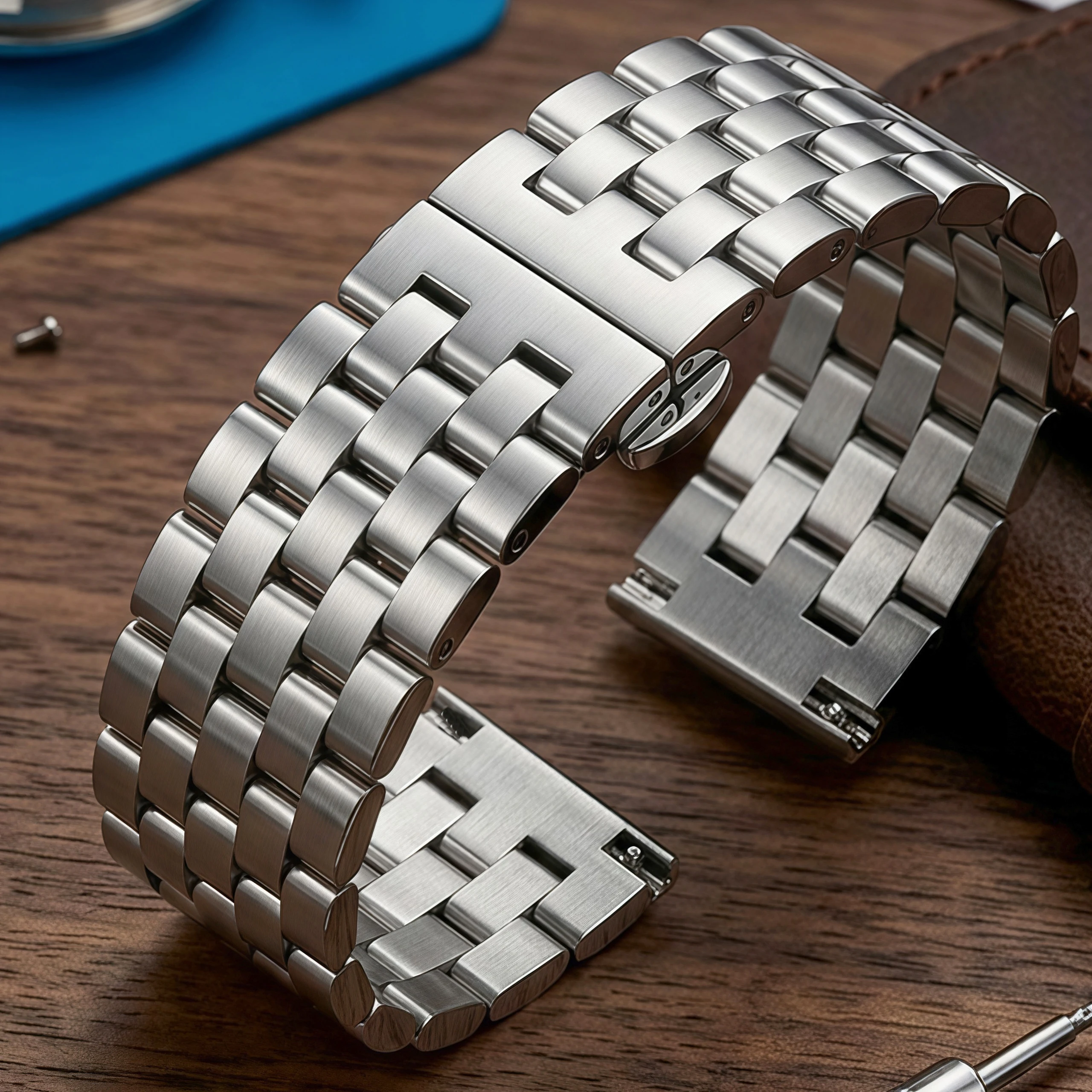 

Universal Heavy Duty Watch Band 20 22 24 26mm Solid Stainless Steel Replacement Metal Strap Thick Bracelet Men