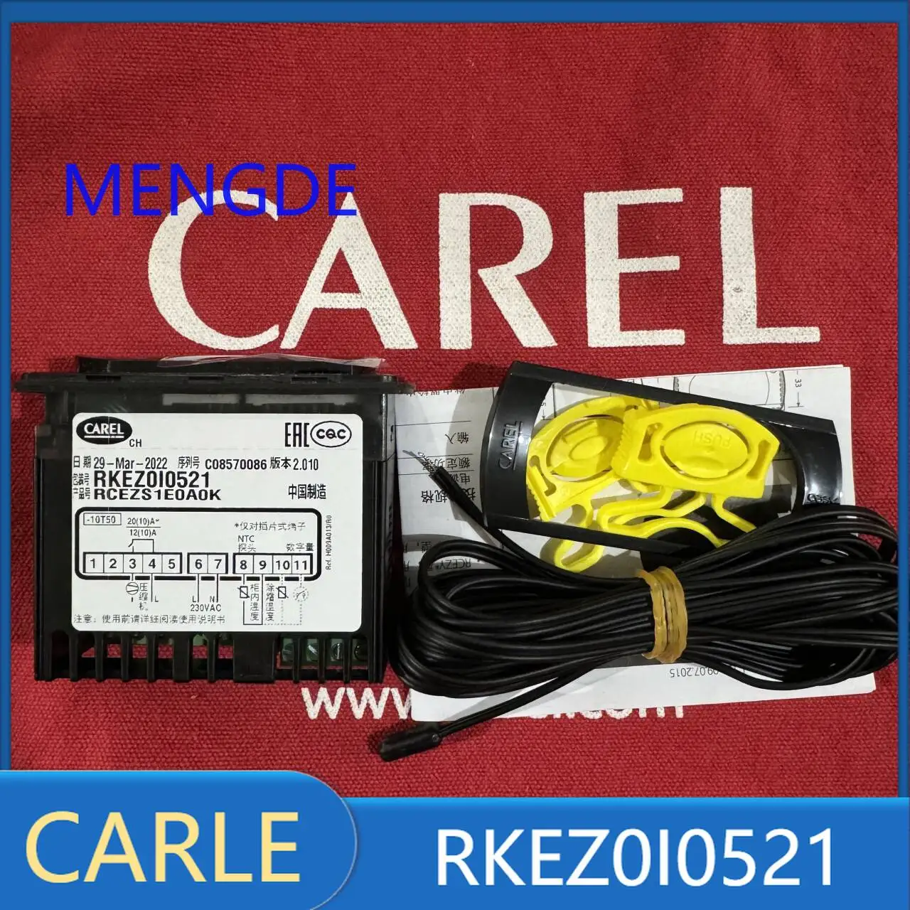 

CARLE RKEZ0I0521 Temperature Controller with Sensor New Original