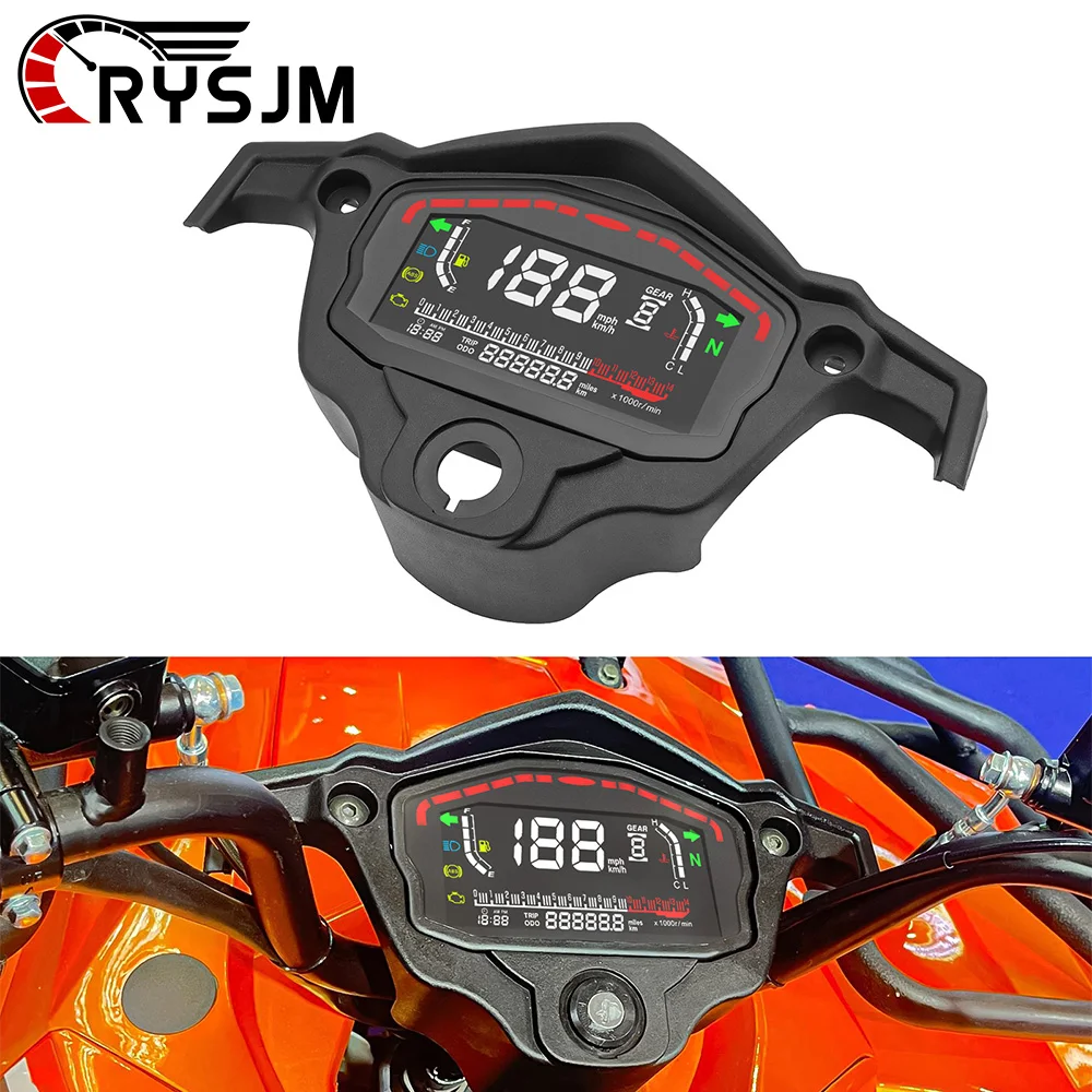 

Мотоциклетный спидометр, одометр, цифровая приборная панель, ЖК-дисплей, мото датчик для Honda, Ducati, Kawasaki, Suzuki ﻿ Для 2 4 цилиндров